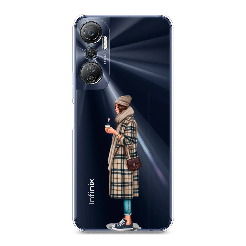 

Чехол на Infinix Hot 20 4G "Утренний кофе", Коричневый;бежевый, 3103150-6