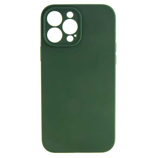 фото Чехол silicone cover для iphone 13 pro max, темно-зеленый silicone case