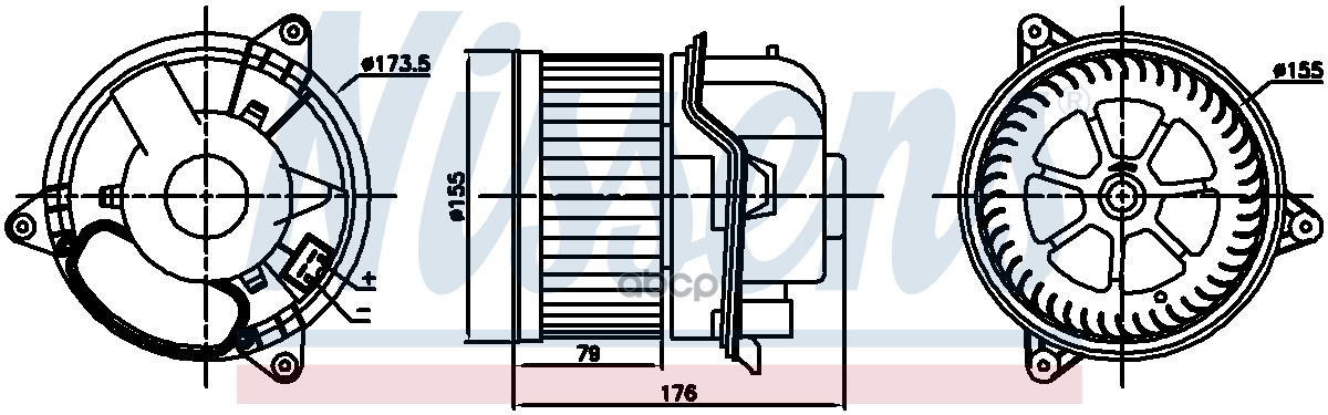 

Мотор Печки Отопителя Салона Ford Focus 98-04/ Mondeo 00-07 Nissens арт. 87784