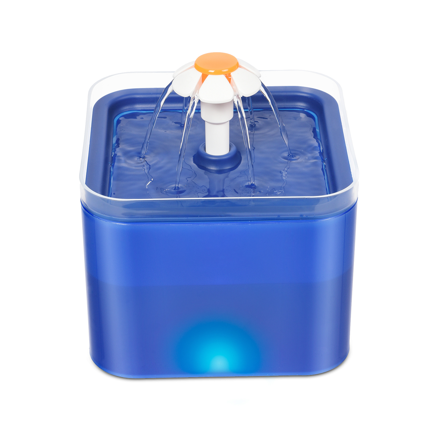 Автоматическая поилка-фонтан для животных ZDK Pet, синий, пластик, 2 л