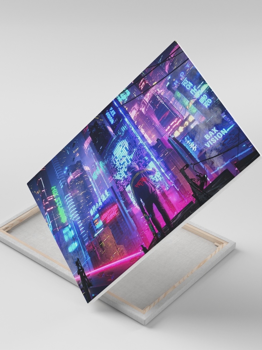 

Картина на холсте СувенирShop Cyberpunk/Киберпанк 30х40, CV-RAKB1/34