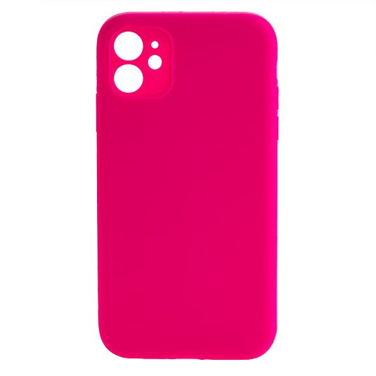 фото Чехол silicone cover для iphone 11, ярко-розовый silicone case