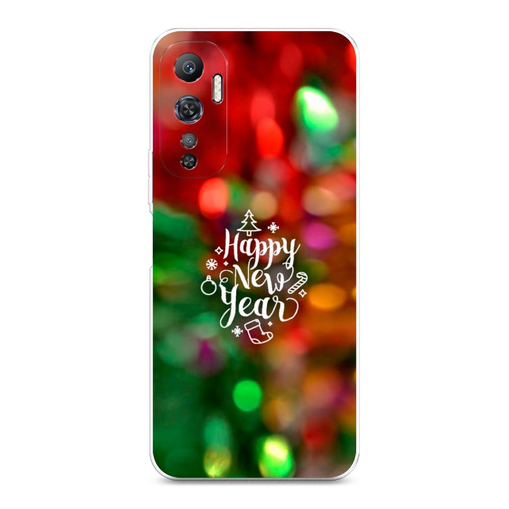 

Чехол на Infinix Hot 20 4G "Новый Год на елке", Зеленый;красный;желтый, 3103150-5