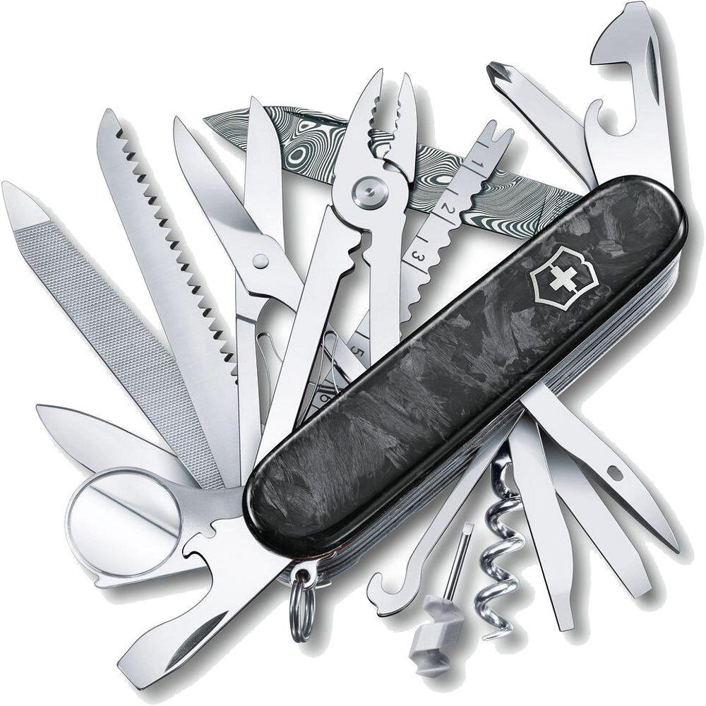 

Многопредметный нож Victorinox SwissChamp Damast 1.6791.J21, Черный, SwissChamp