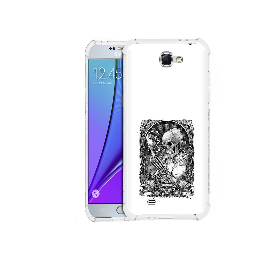 

Чехол MyPads Tocco для Samsung Galaxy Note 2 девушка скелет (PT29983.561.316), Прозрачный, Tocco