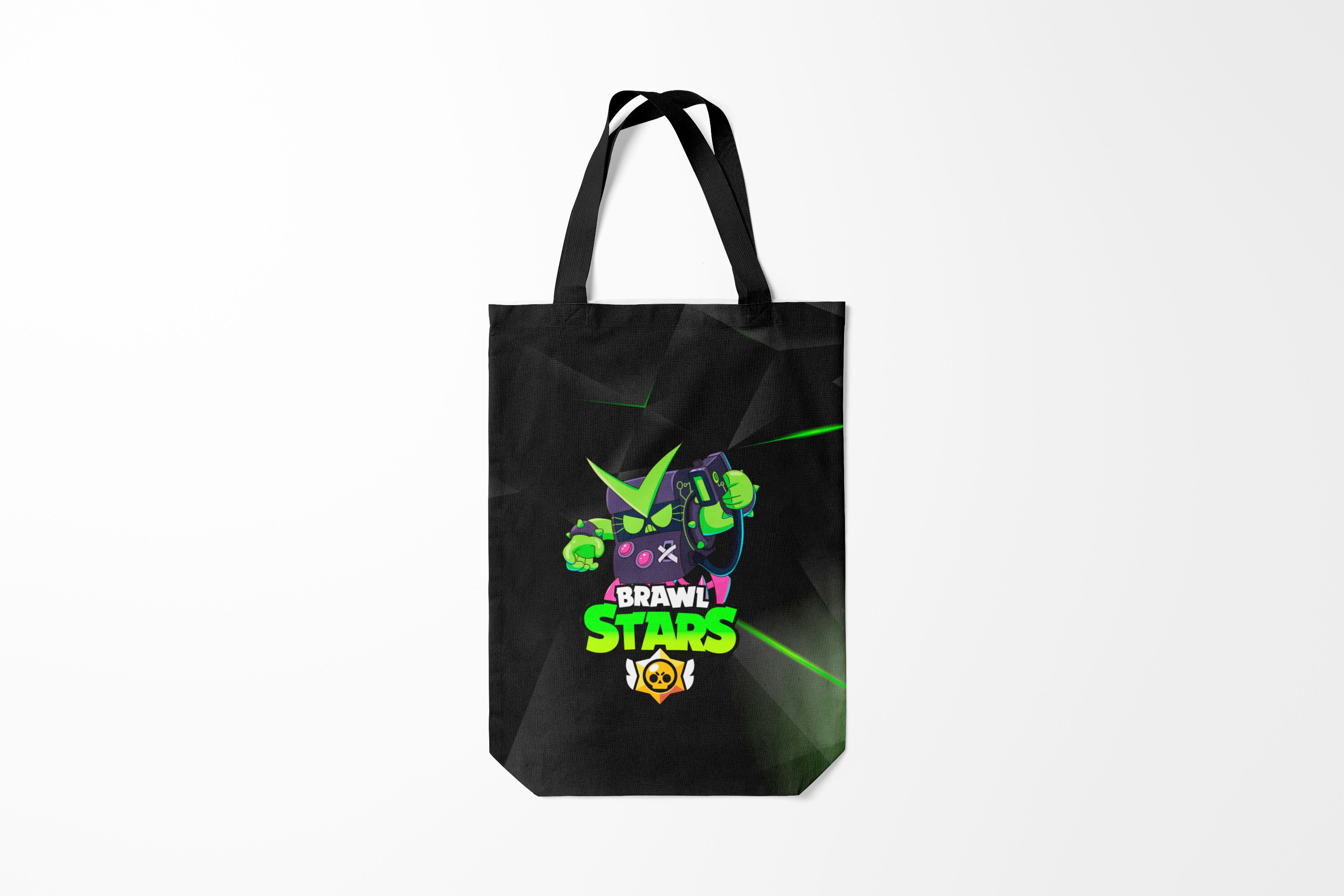 

Сумка шoппер унисекс Burnettie Brawl Stars VIRUS 8 BIT, черный, Brawl Stars VIRUS 8 BIT