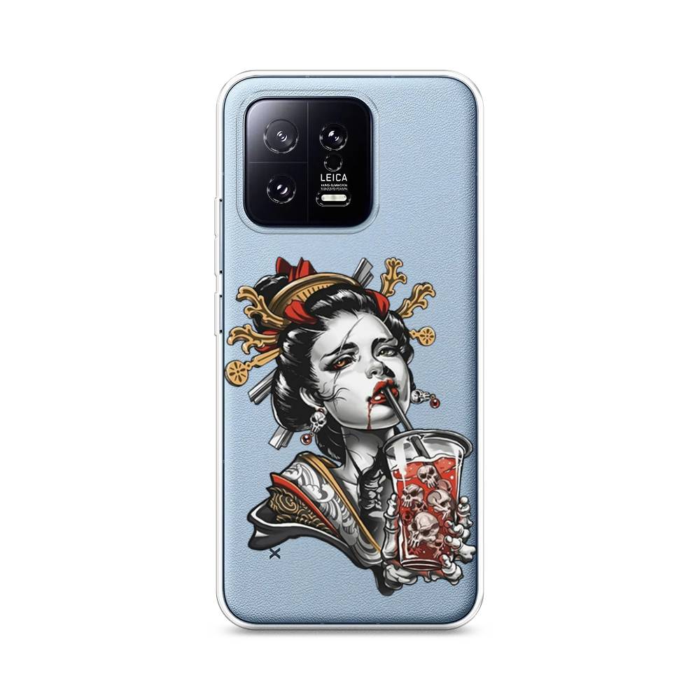 

Чехол на Xiaomi 13 5G "Опасная гейша", Красный;черный;серый, 317250-4