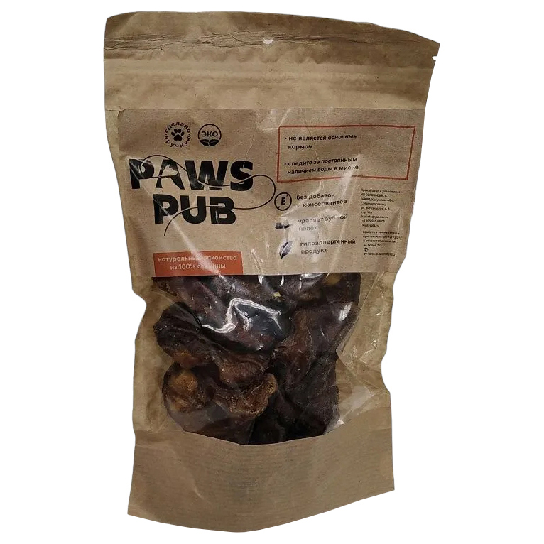 

Лакомство для собак Paws Pub половинки пятаков свиных, 50г