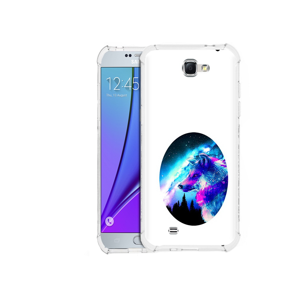 

Чехол MyPads Tocco для Samsung Galaxy Note 2 голубой волк (PT29983.561.293), Прозрачный, Tocco
