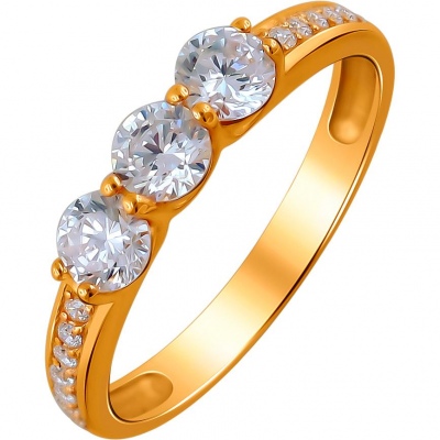 

Кольцо из серебра с фианитом р. 16 Эстет 01К155142А, 01К155142А
