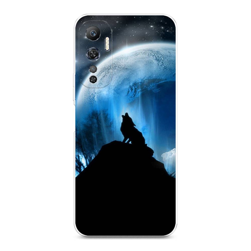 

Чехол на Infinix Hot 20 4G "Волк 2", Синий;черный;белый, 3103150-1