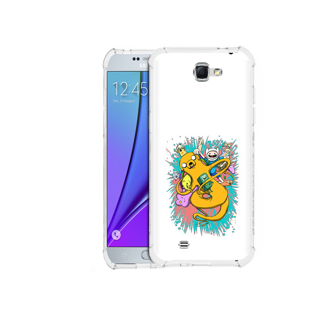 

Чехол MyPads Tocco для Samsung Galaxy Note 2 время приключений рисунок (PT29983.561.276), Прозрачный, Tocco