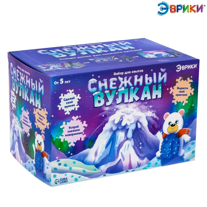 

Набор для опытов «Снежный вулкан», белый медведь, Эврики. Опыты, химия