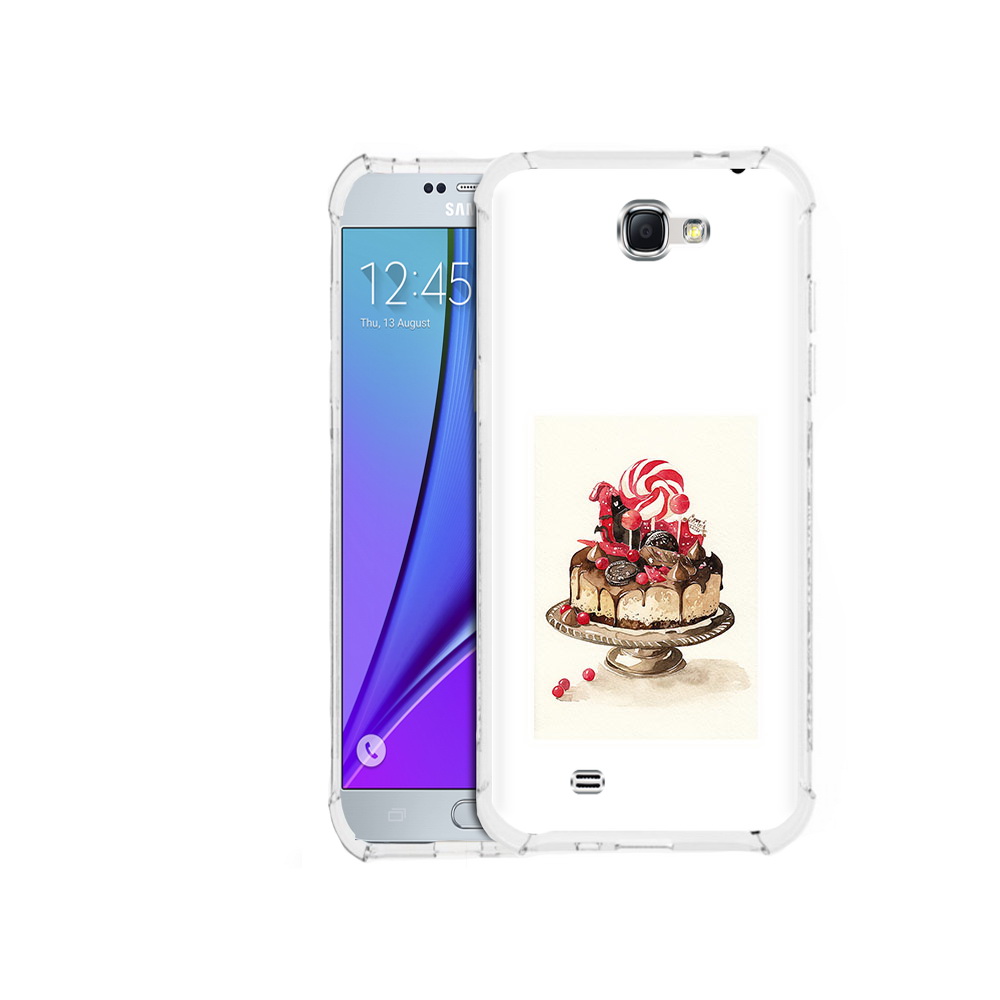 

Чехол MyPads Tocco для Samsung Galaxy Note 2 вкусный торт (PT29983.561.262), Прозрачный, Tocco