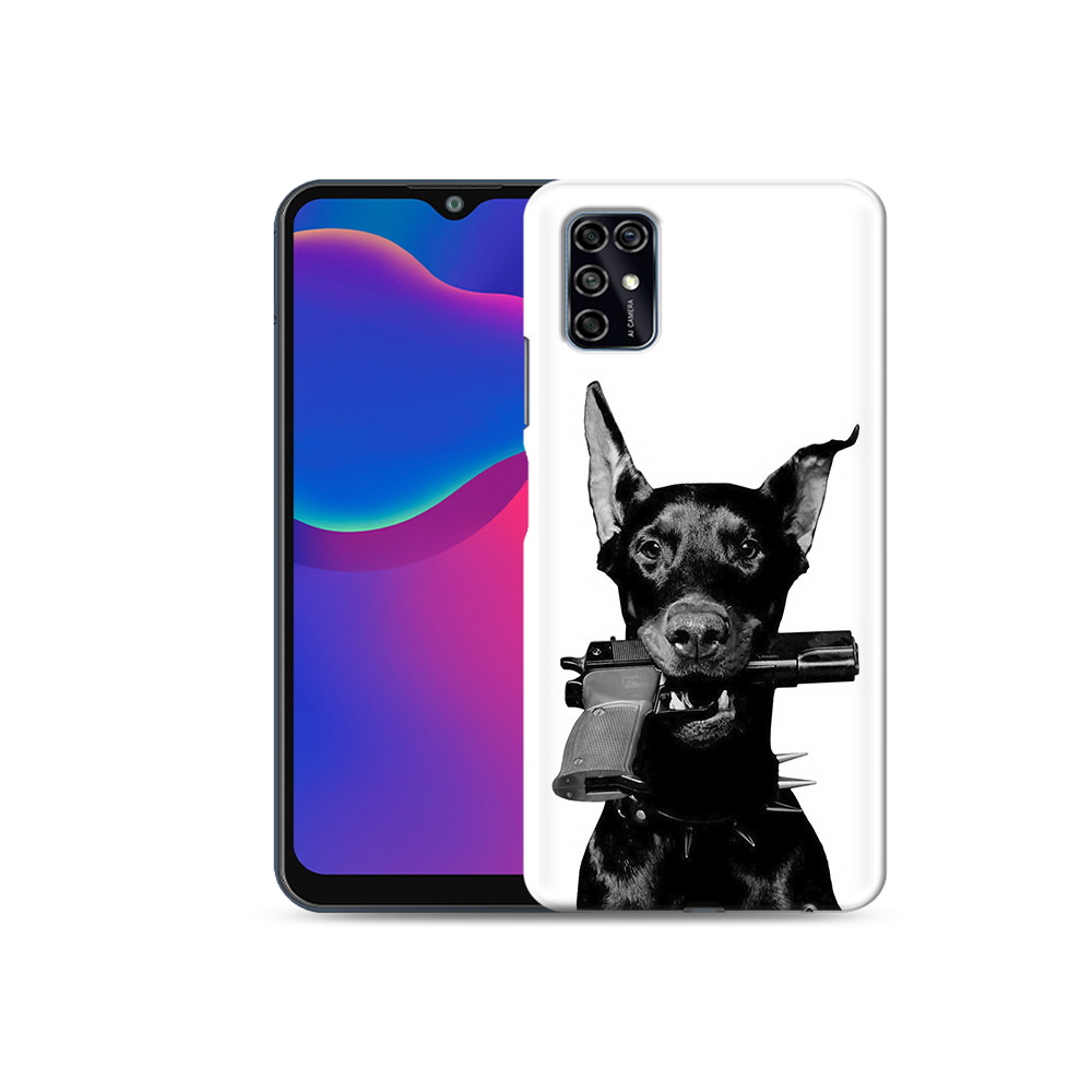 Чехол MyPads Tocco для ZTE Blade V2020 Smart доберман с пистолетом (PT156449.442.331)