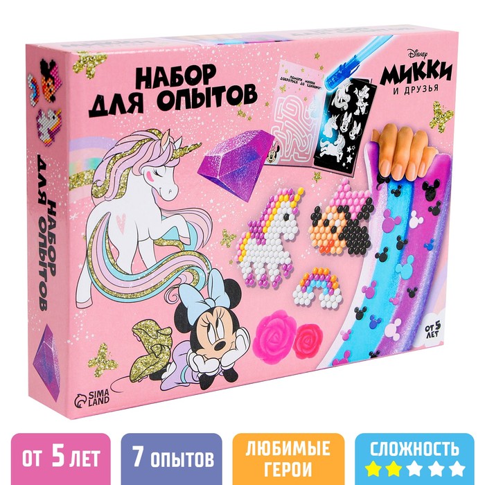 

Набор для опытов "Единорог" 7 в 1, Минни Маус, Минни Маус