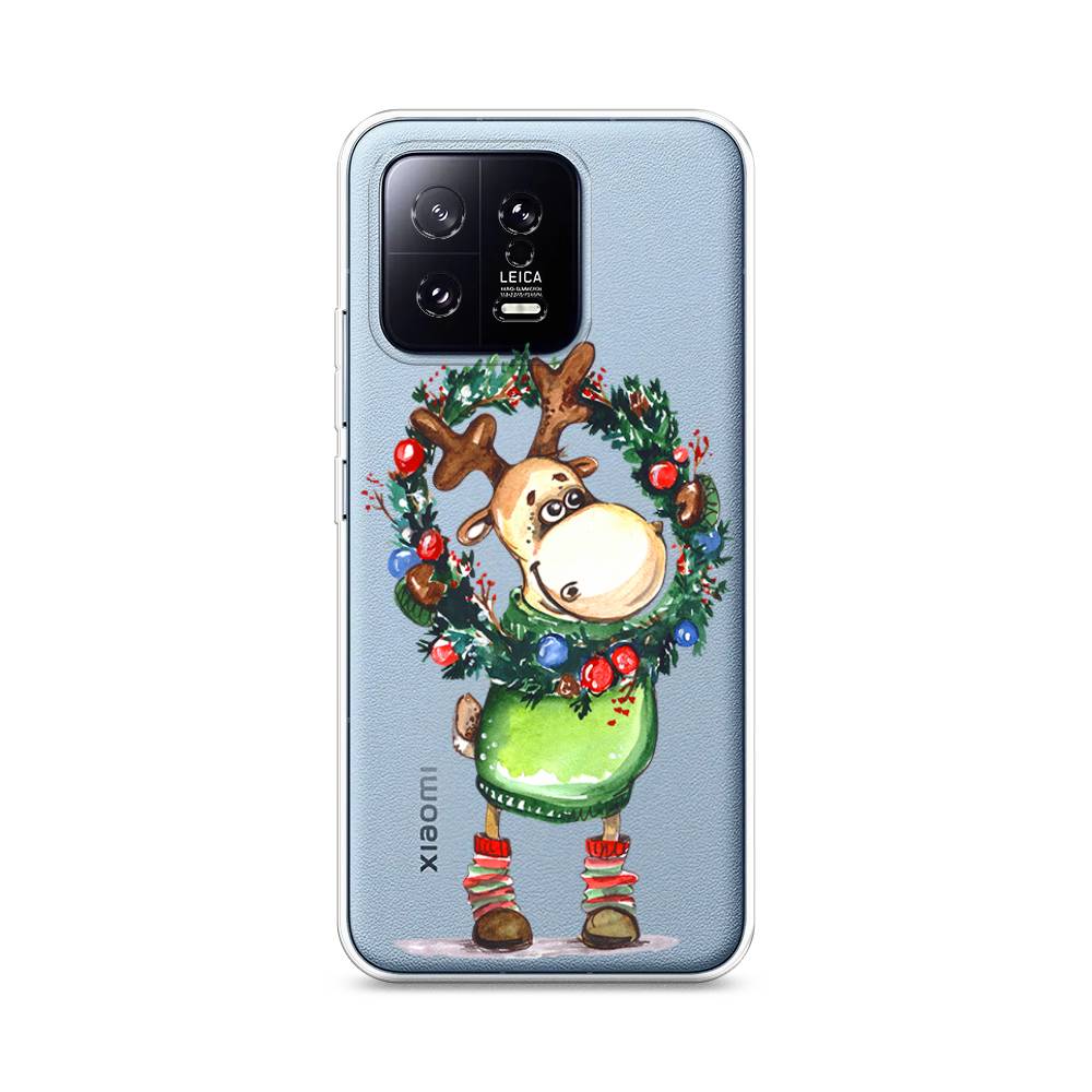 

Чехол на Xiaomi 13 5G "Олень с новогодним венком", 317250-4