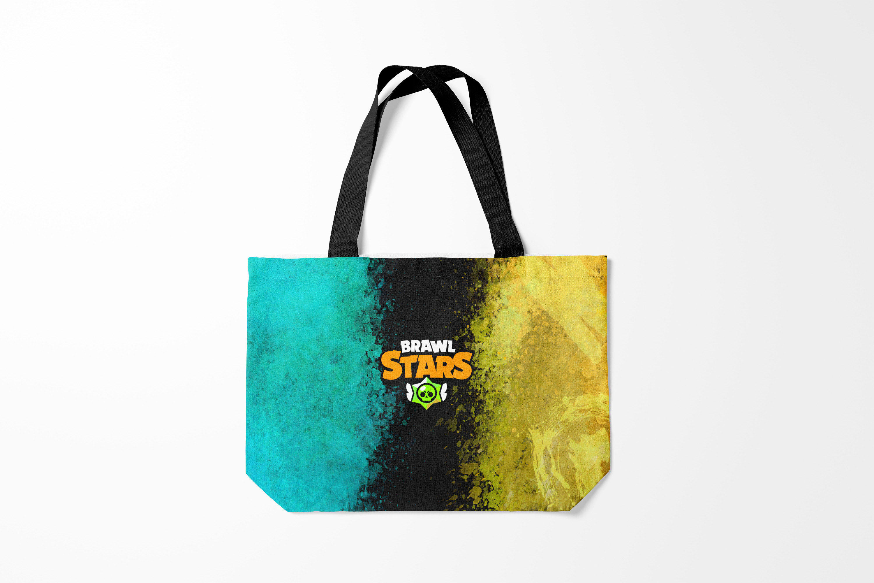 

Сумка шoппер унисекс Burnettie Brawl Stars Star, голубой, Brawl Stars Star