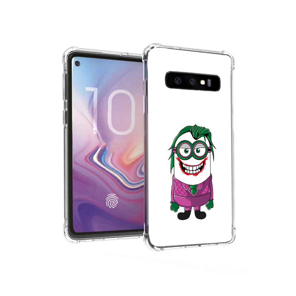 

Чехол MyPads Tocco для Samsung Galaxy S10 джокер миньон (PT125897.498.322), Прозрачный, Tocco