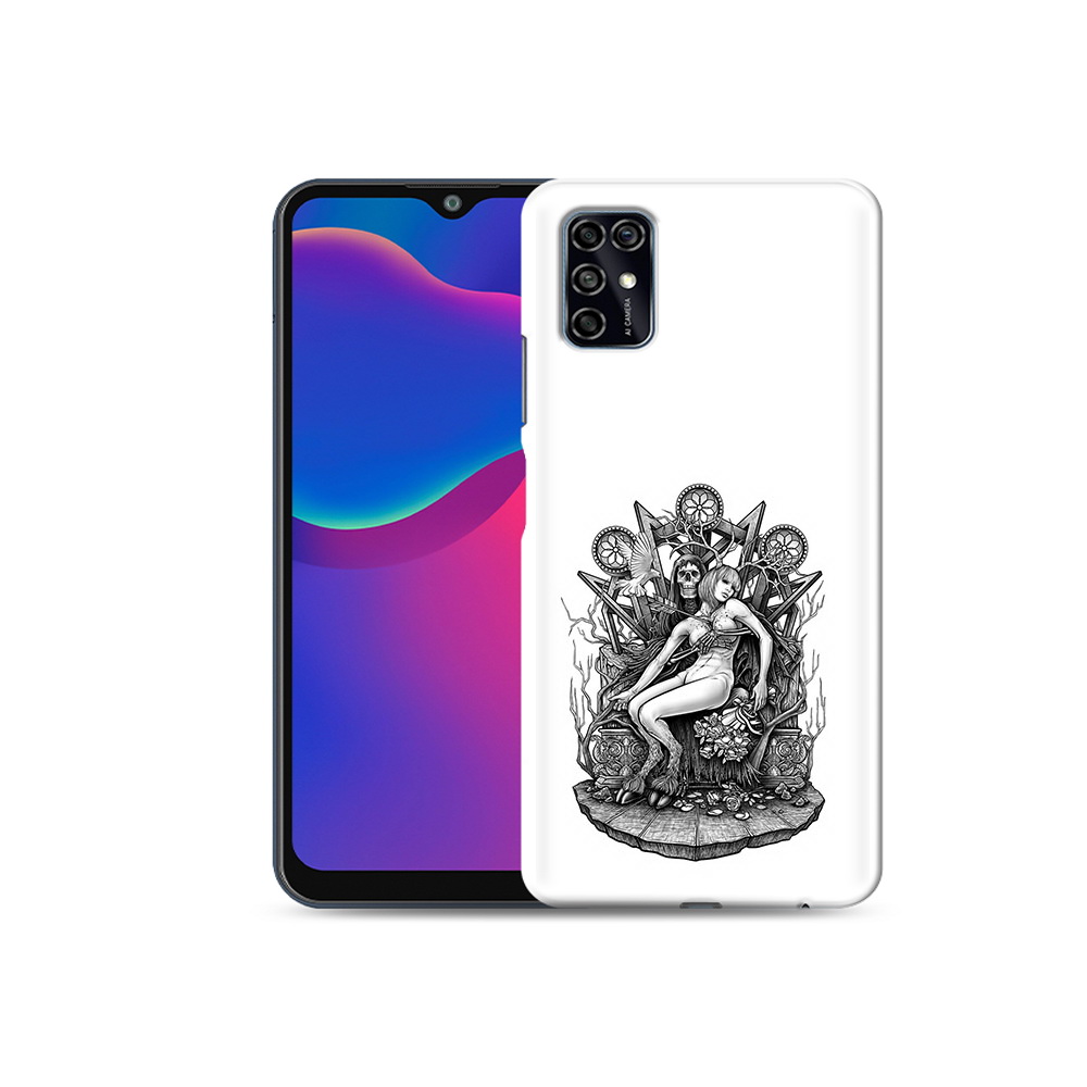 Чехол MyPads Tocco для ZTE Blade V2020 Smart девушка на троне (PT156449.442.309)