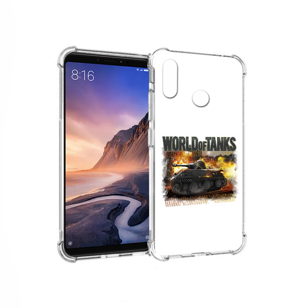 

Чехол MyPads Tocco для Xiaomi Mi Max 3 Мир танков-2 (PT115366.313.118), Прозрачный, Tocco