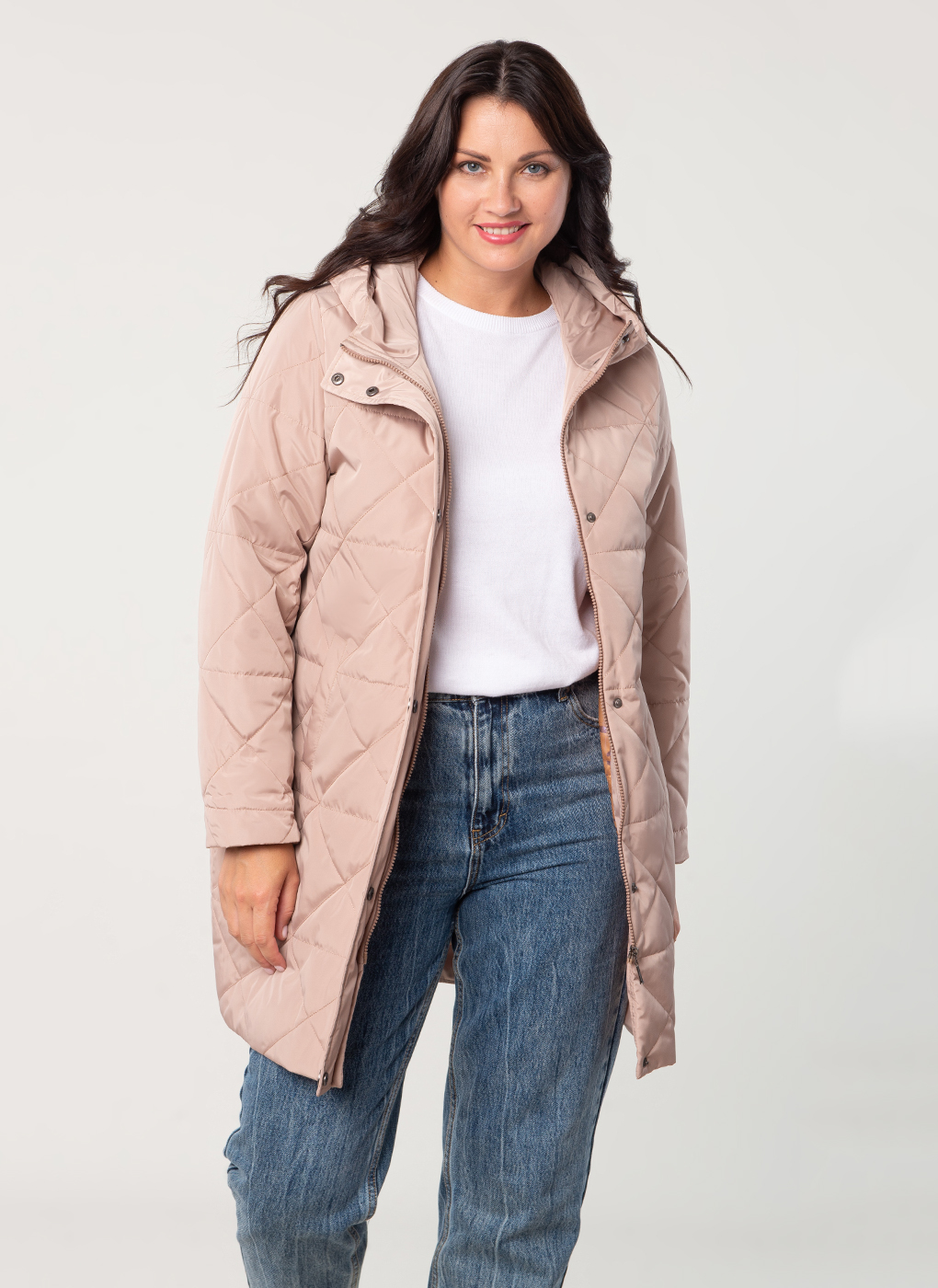 

Пальто женское Каляев 60184 бежевое 48 RU, 60184