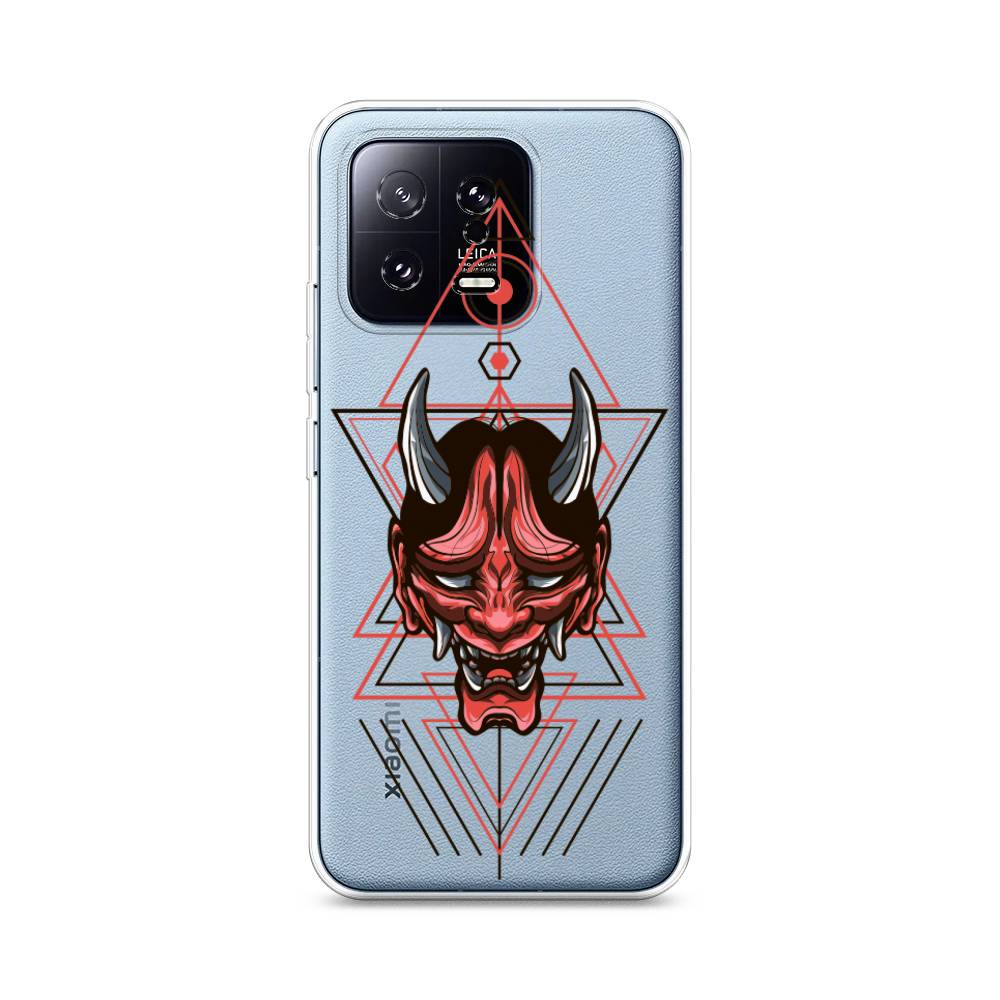 

Чехол на Xiaomi 13 5G "Hanya Oni mask", Серый;красный;черный, 317250-4