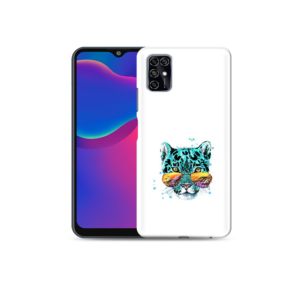 

Чехол MyPads Tocco для ZTE Blade V2020 Smart голубой лео (PT156449.442.294), Прозрачный, Tocco