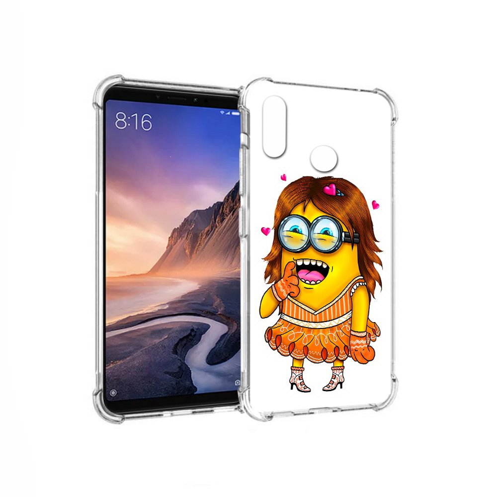 

Чехол MyPads Tocco для Xiaomi Mi Max 3 Миньон девочка (PT115366.313.116), Прозрачный, Tocco