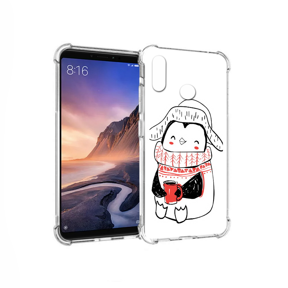 

Чехол MyPads Tocco для Xiaomi Mi Max 3 Милый пингвин (PT115366.313.115), Прозрачный, Tocco
