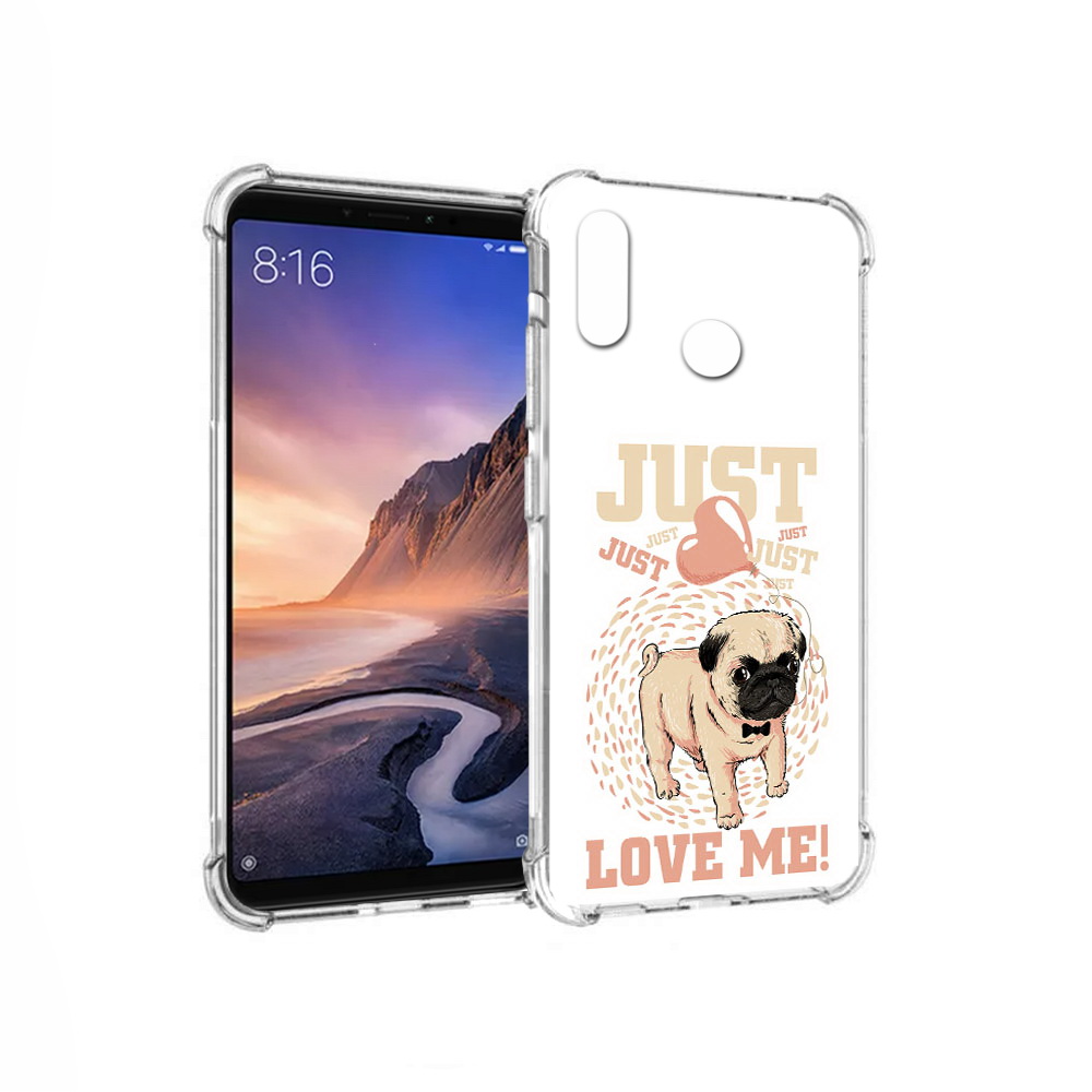 

Чехол MyPads Tocco для Xiaomi Mi Max 3 Люби меня (PT115366.313.109), Прозрачный, Tocco