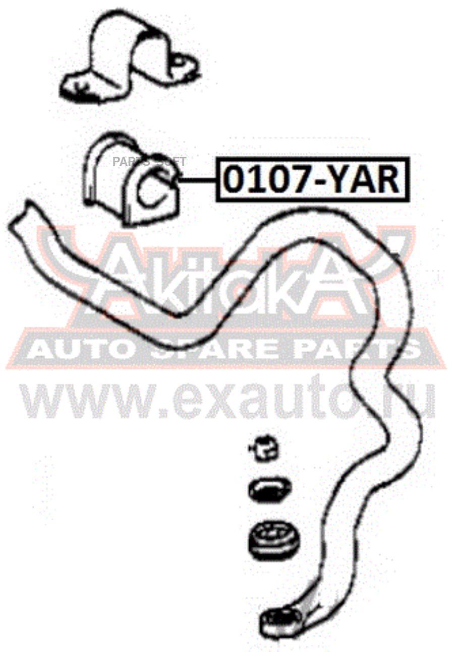 

Втулка Переднего Стабилизатора D25 Toyota Vitz Ncp10/Scp10 1999-2005 ASVA арт. 0107-YAR