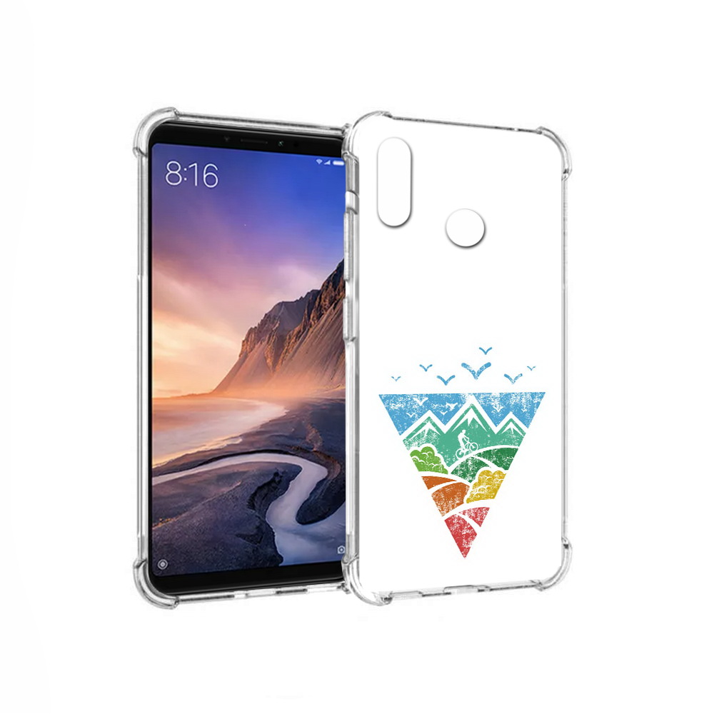 

Чехол MyPads Tocco для Xiaomi Mi Max 3 Лес земля море чайки (PT115366.313.105), Прозрачный, Tocco
