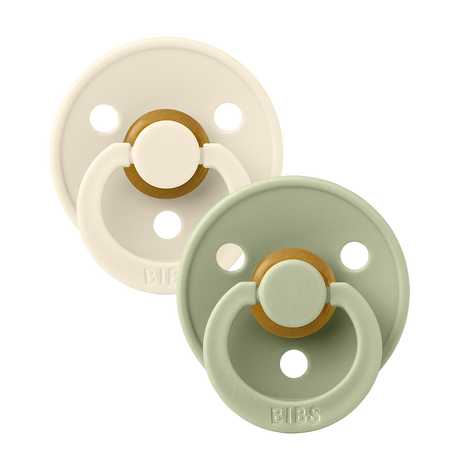 

Набор пустышек BIBS Colour: Sand/Pistachio, 0-6 мес., 2 шт. 110276, Colour Latex