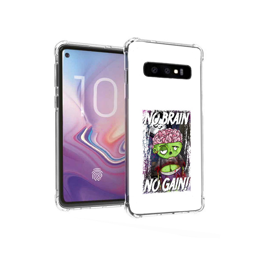 

Чехол MyPads Tocco для Samsung Galaxy S10 глупый зомби (PT125897.498.289), Прозрачный, Tocco