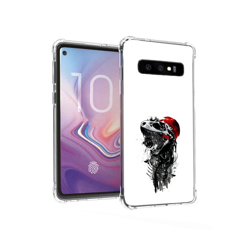 

Чехол MyPads Tocco для Samsung Galaxy S10 вымерший динозавр (PT125897.498.284), Прозрачный, Tocco