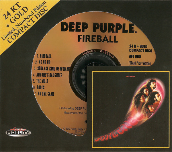 Deep Purple Fireball Ltd 24 Kt Gold-HDCD 13199₽