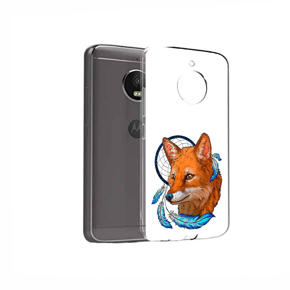 

Чехол MyPads Tocco для Motorola Moto E4 лиса и ловец снов (PT99977.370.438), Прозрачный, Tocco