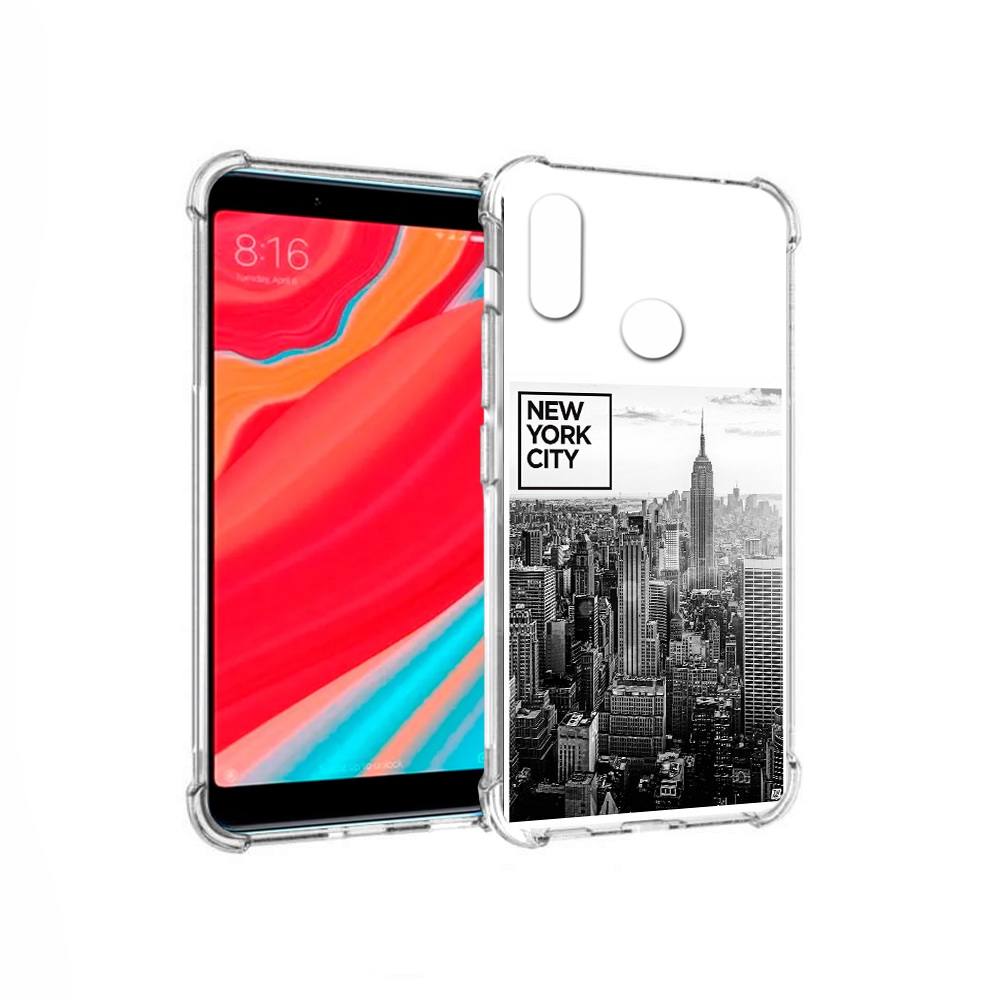 

Чехол MyPads Tocco для Xiaomi Redmi S2 черно белый ньюерк (PT111025.312.686), Прозрачный, Tocco