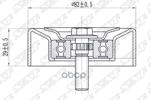 Обводной Ролик Приводного Ремня Hyundai Santa Fe 27 05- Sat арт ST-25286-3E001 16600₽