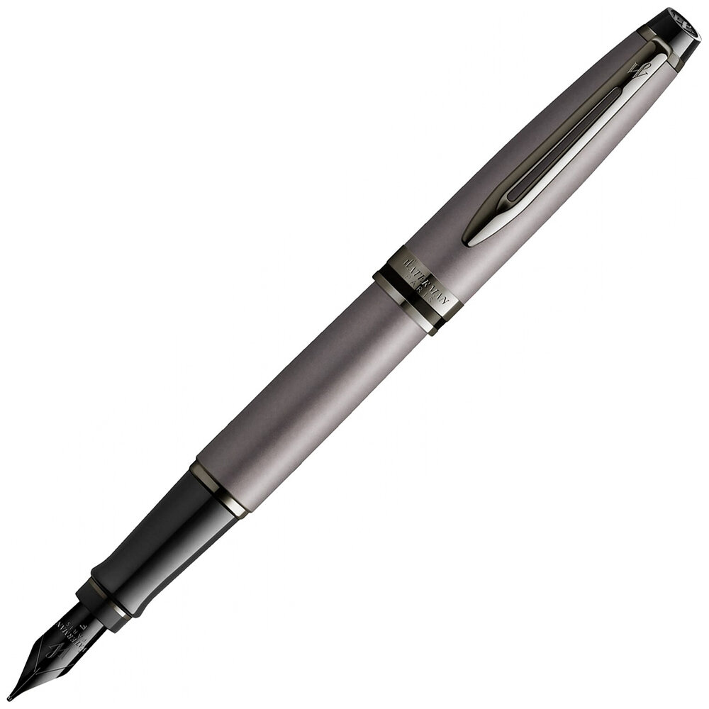 

Перьевая ручка Waterman 2119253 Expert DeLuxe Metallic Silver RT F перьевая