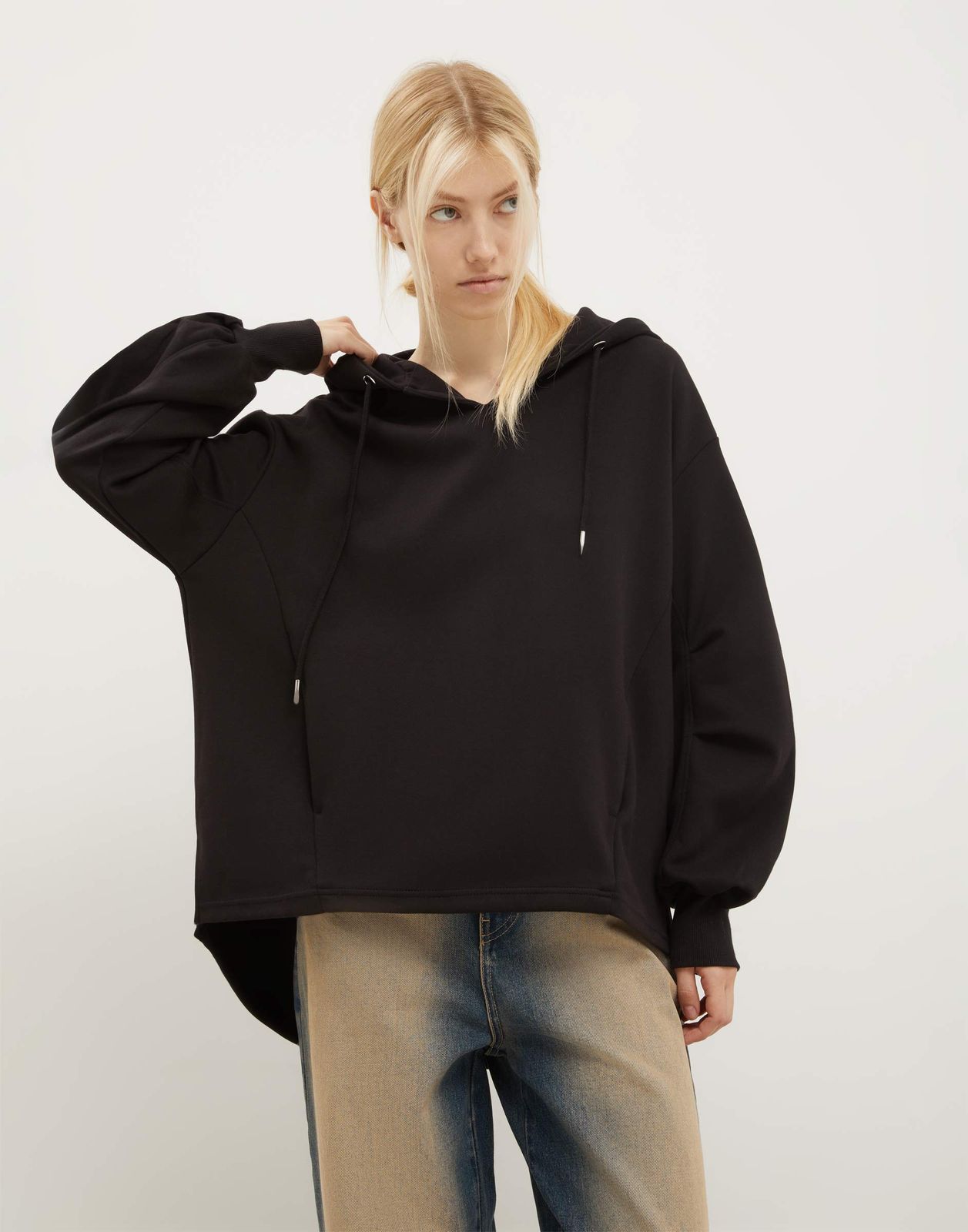 

Худи женское Gloria Jeans GAC023634 черный S-M/170, GAC023634