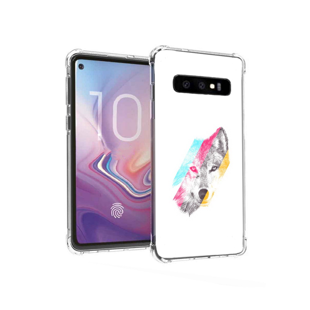 

Чехол MyPads Tocco для Samsung Galaxy S10 волк градиент (PT125897.498.268), Прозрачный, Tocco