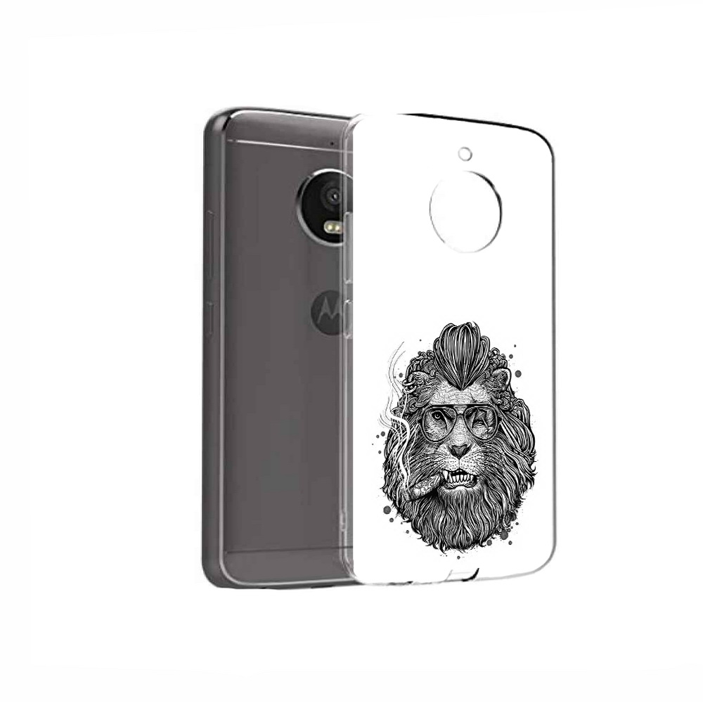 

Чехол MyPads Tocco для Motorola Moto E4 курящий лев (PT99977.370.432), Прозрачный, Tocco