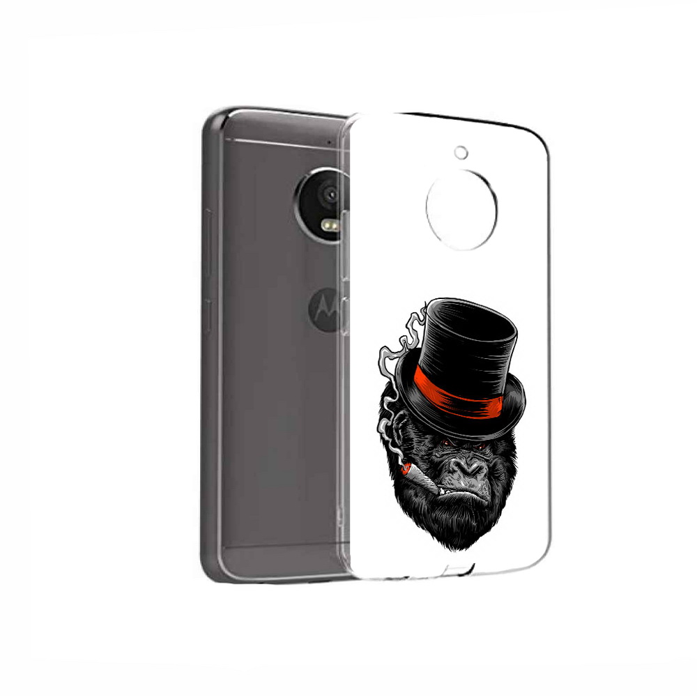 

Чехол MyPads Tocco для Motorola Moto E4 дизайнерская горилла (PT99977.370.431), Прозрачный, Tocco