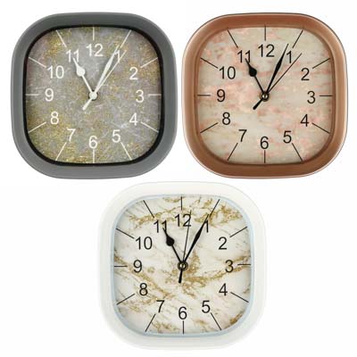 фото Ladecor chrono часы настенные, 20,3х20,3х5,2см, пластик, 3 цвета