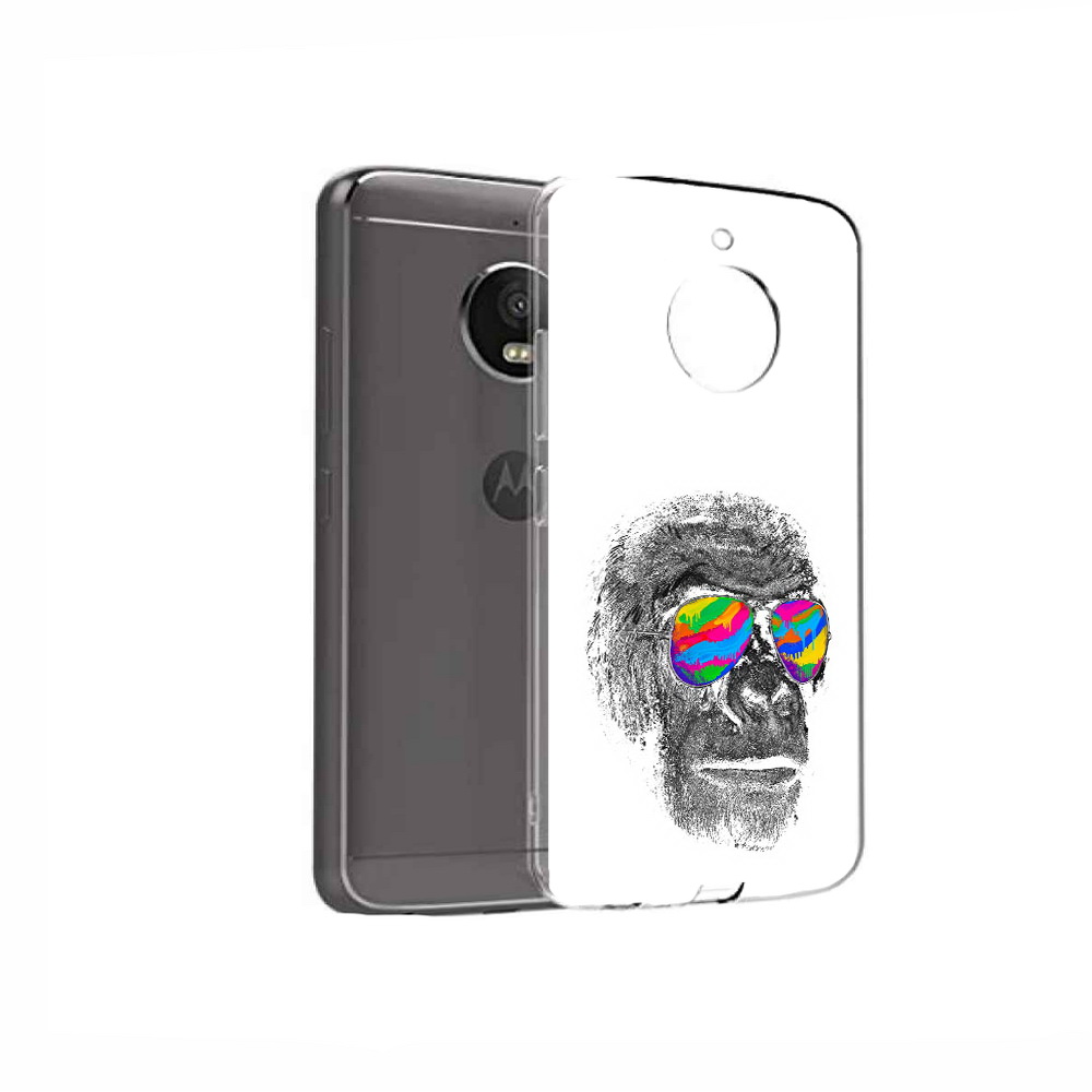 

Чехол MyPads Tocco для Motorola Moto E4 крутая обезьяна в очках (PT99977.370.422), Прозрачный, Tocco