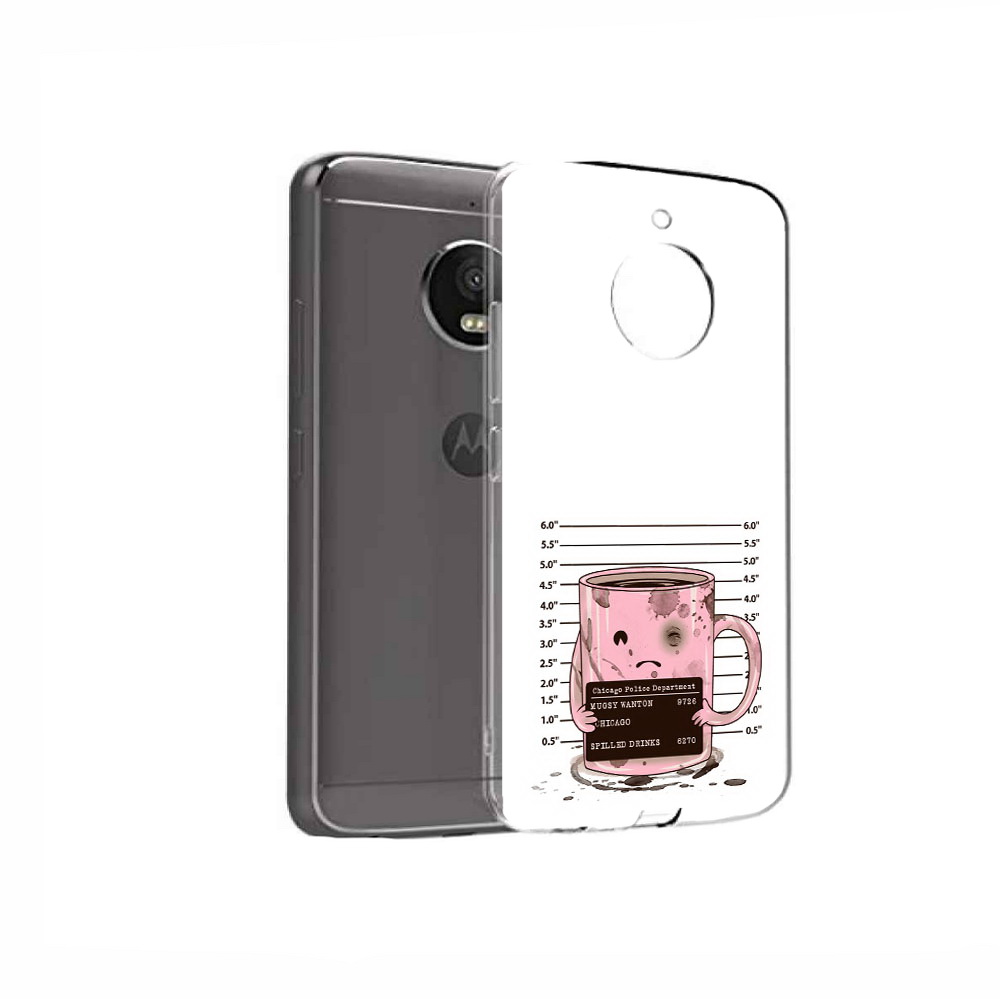

Чехол MyPads Tocco для Motorola Moto E4 кружка (PT99977.370.420), Прозрачный, Tocco
