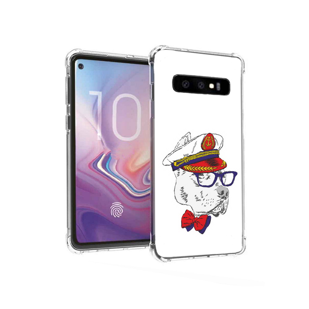 

Чехол MyPads Tocco для Samsung Galaxy S10 бульдог (PT125897.498.251), Прозрачный, Tocco