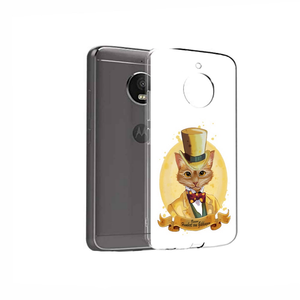 

Чехол MyPads Tocco для Motorola Moto E4 кот юрист (PT99977.370.401), Прозрачный, Tocco